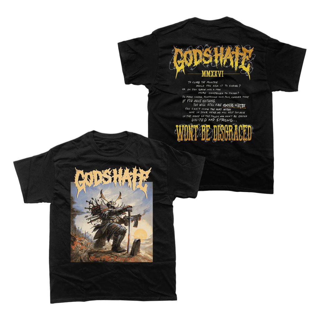 God's Hate Merch 2026 Won't Be Disgraced Black T-Shirt Best Gifts For Music Lovers - Kdjoy God's Hate Merch 2026 Won't Be Disgraced Black T-Shirt Best Gifts For Music Lovers - Kdjoy