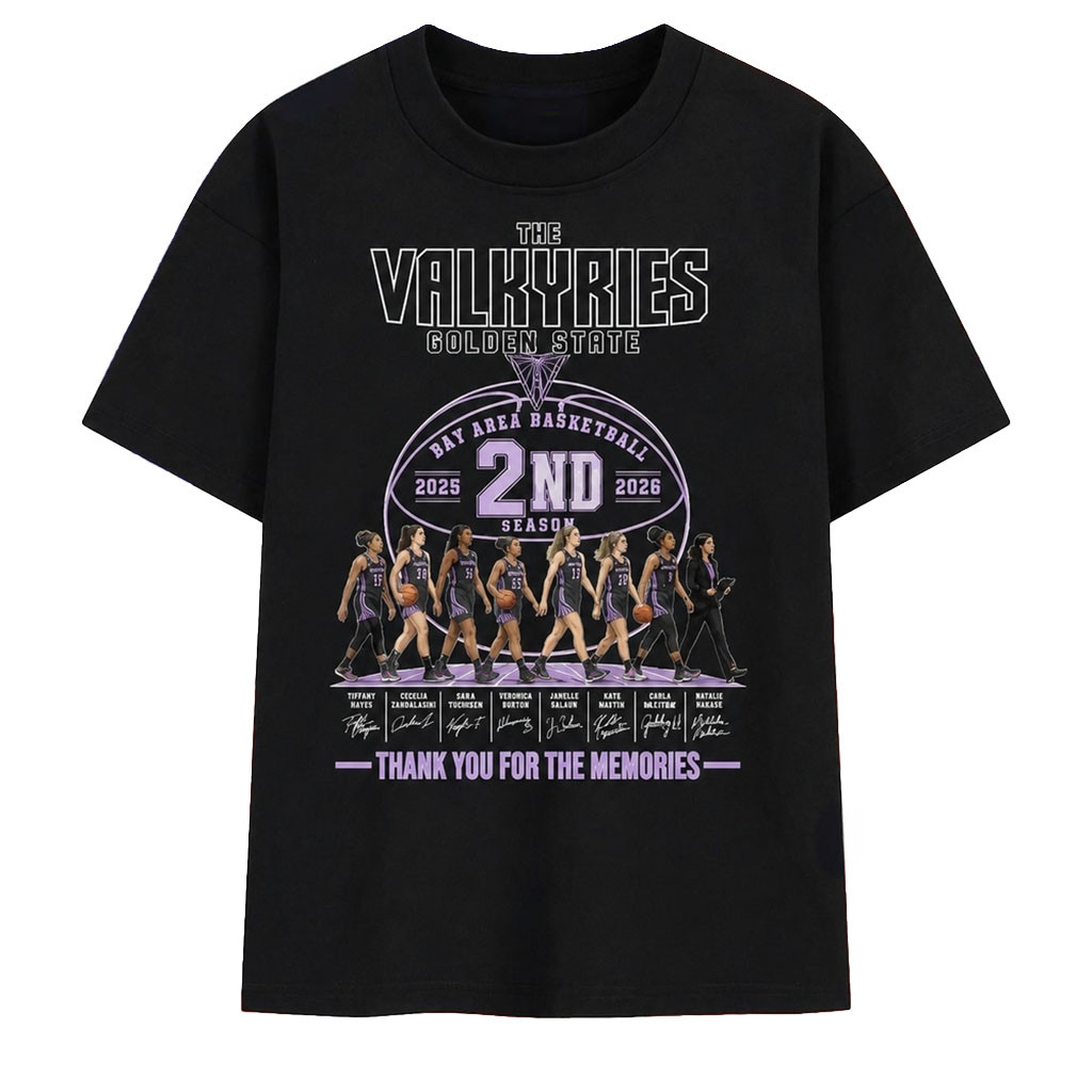 Golden State Valkyries 2nd Season 2025 2026 WNBA Basketball T-Shirt Valkyries Merch Fan Gifts - Kdjoy Golden State Valkyries 2nd Season 2025 2026 WNBA Basketball T-Shirt Valkyries Merch Fan Gifts - Kdjoy