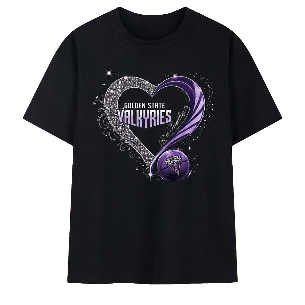 Golden State Valkyries Heart Shirt Purple Basketball Fan T-Shirt GS Valkyries Merch 2026 - Kdjoy