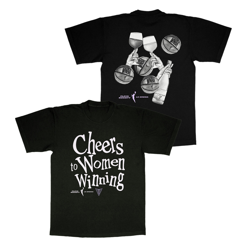 Golden State Valkyries Merch 2026 Playa Society X LA Crema Valkyries Cheers To Women Winning Shirt - Kdjoy Golden State Valkyries Merch 2026 Playa Society X LA Crema Valkyries Cheers To Women Winning Shirt - Kdjoy