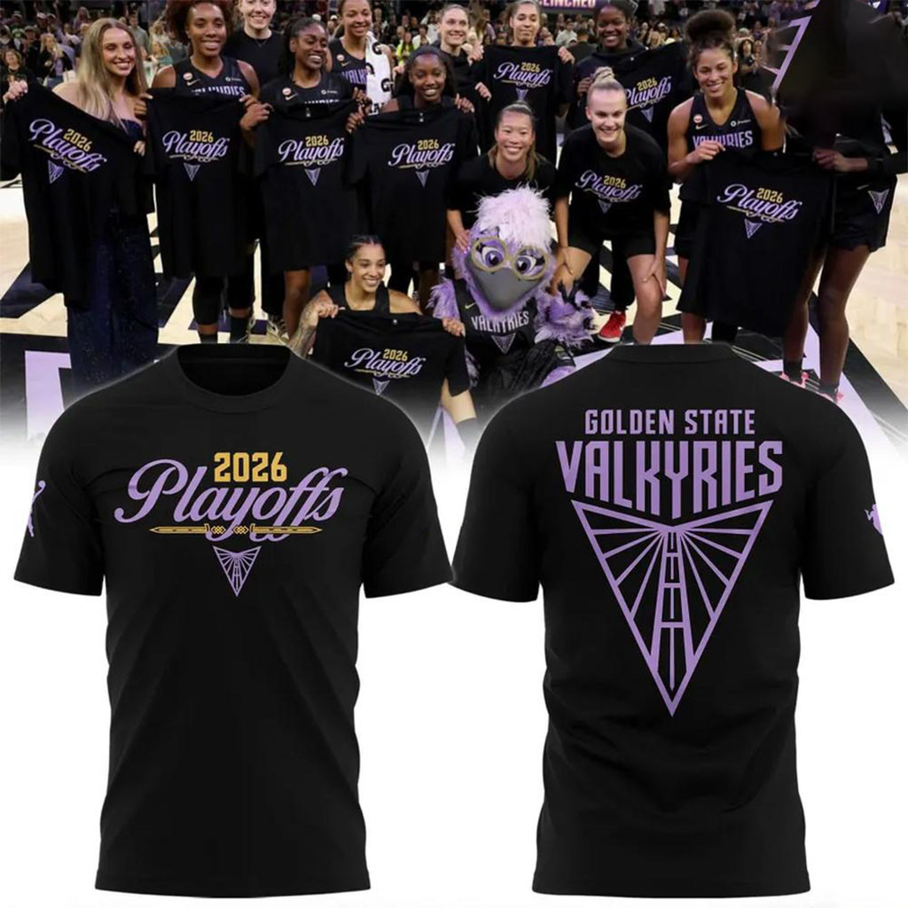 Golden State Valkyries Merch 2026 Playoffs Clinched Graphic T-Shirt Basketball Enthusiast Gift - Kdjoy