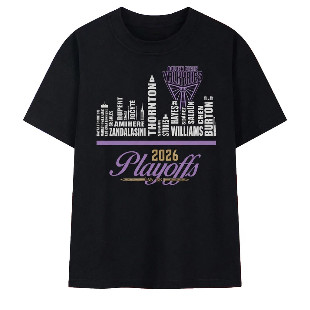 Golden State Valkyries Merch 2026 Playoffs Roster Skyline T-Shirt Gift For Basketball Fans - Kdjoy