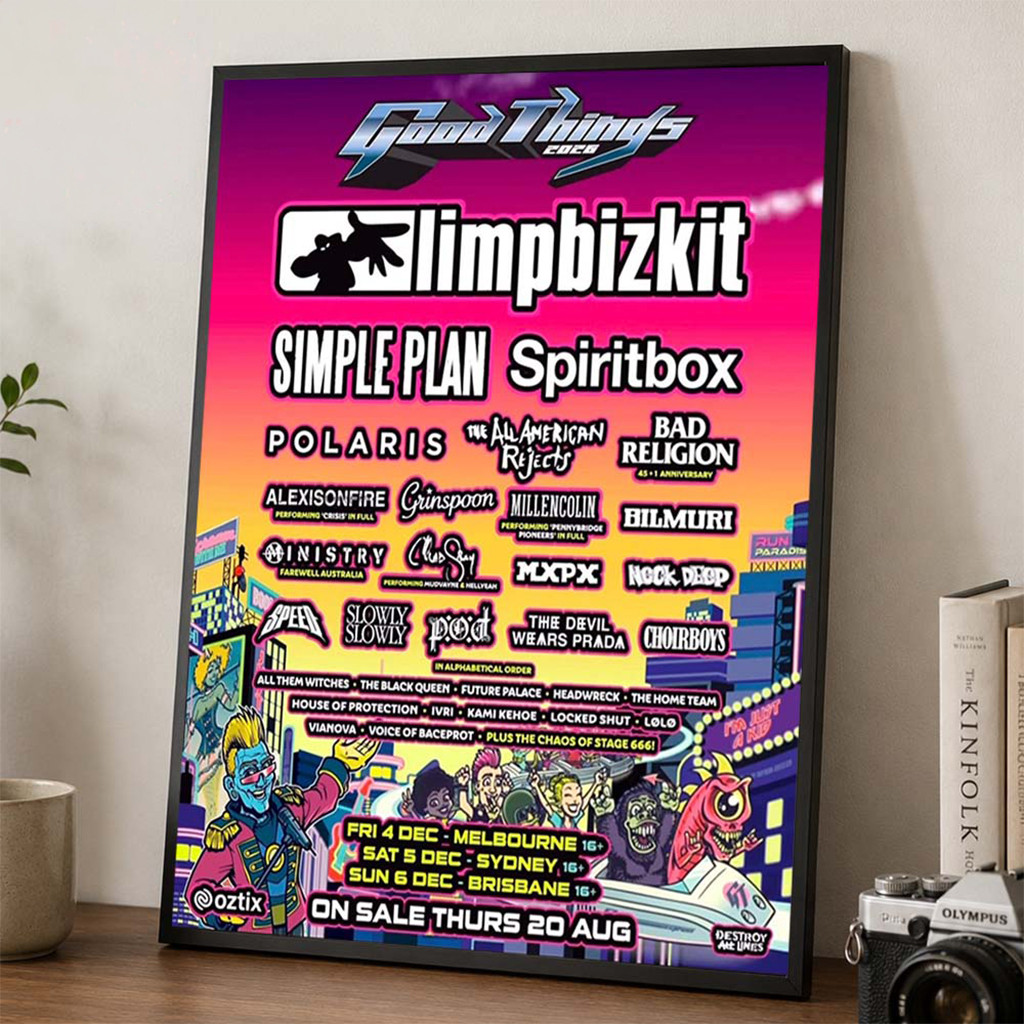 Good Things 2026 Festival In Australia In Melbourne Sydney And Brisbane Poster Good Things Merch - Kdjoy Good Things 2026 Festival In Australia In Melbourne Sydney And Brisbane Poster Good Things Merch - Kdjoy