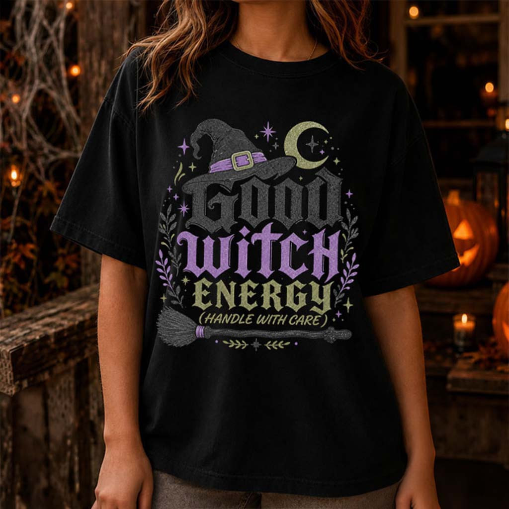 Good Witch Energy T-Shirt Spooky Shirt Gifts For Halloween Lovers - Kdjoy