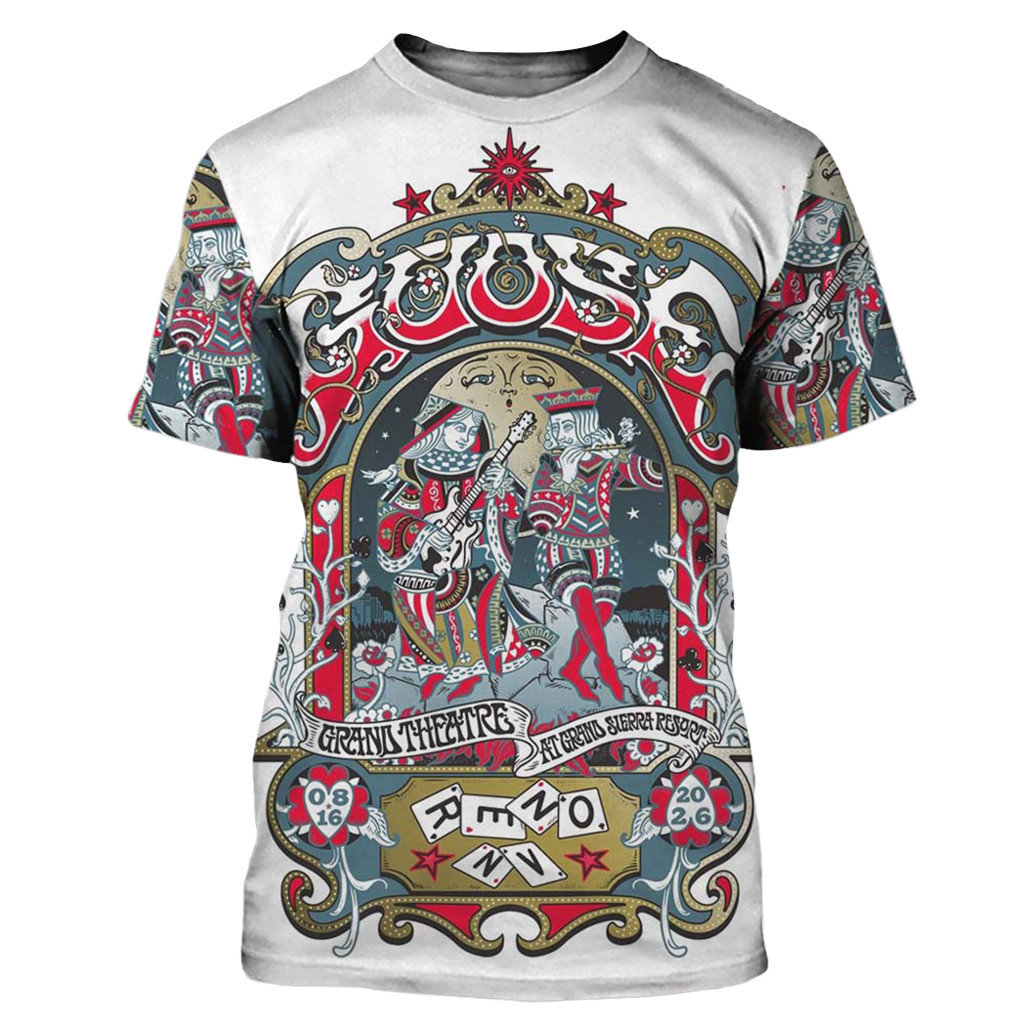 Goose Merch Reno NV 2026 Show Poster At Grand Theatre On August 16 2026 Shirt Fans Gifts - Kdjoy Goose Merch Reno NV 2026 Show Poster At Grand Theatre On August 16 2026 Shirt Fans Gifts - Kdjoy