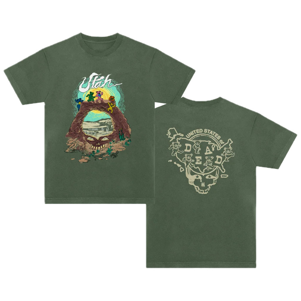 Grateful Dead Merch 2026 Utah United States Of Dead T-Shirt Grateful Dead Tour Merch Fan Gifts - Kdjoy Grateful Dead Merch 2026 Utah United States Of Dead T-Shirt Grateful Dead Tour Merch Fan Gifts - Kdjoy