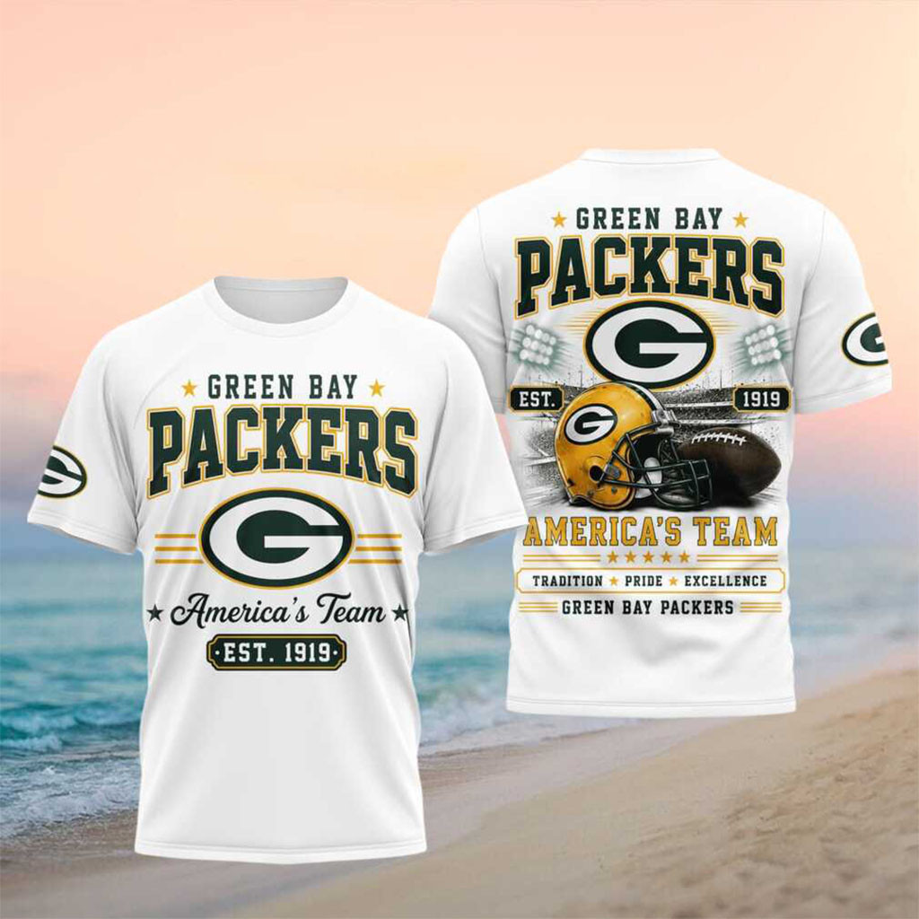 Green Bay Packers Football Helmet Stadium America Team Shirt Packers Merch Game Day Gifts - Kdjoy Green Bay Packers Football Helmet Stadium America Team Shirt Packers Merch Game Day Gifts - Kdjoy