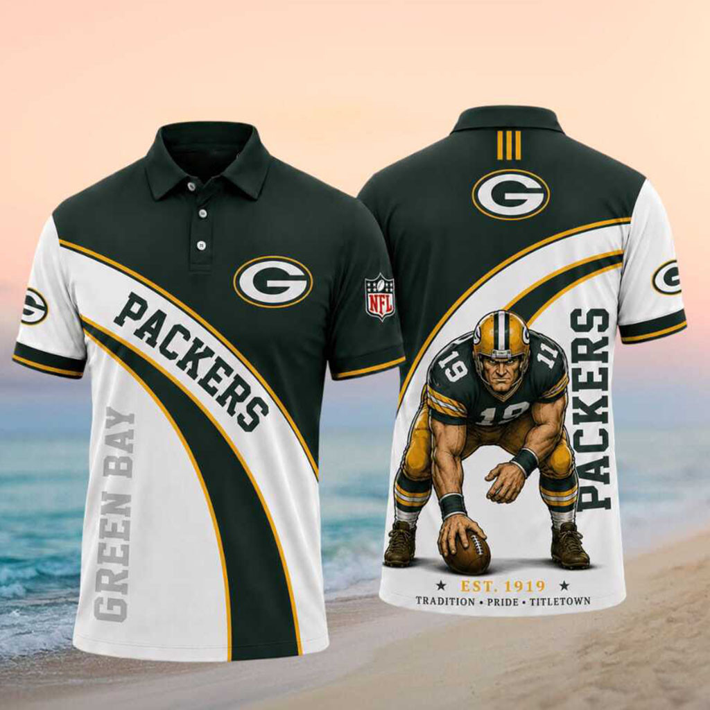 Green Bay Packers Merch Tradition Pride Titletown Polo Shirt Gifts For Packers Lovers - Kdjoy