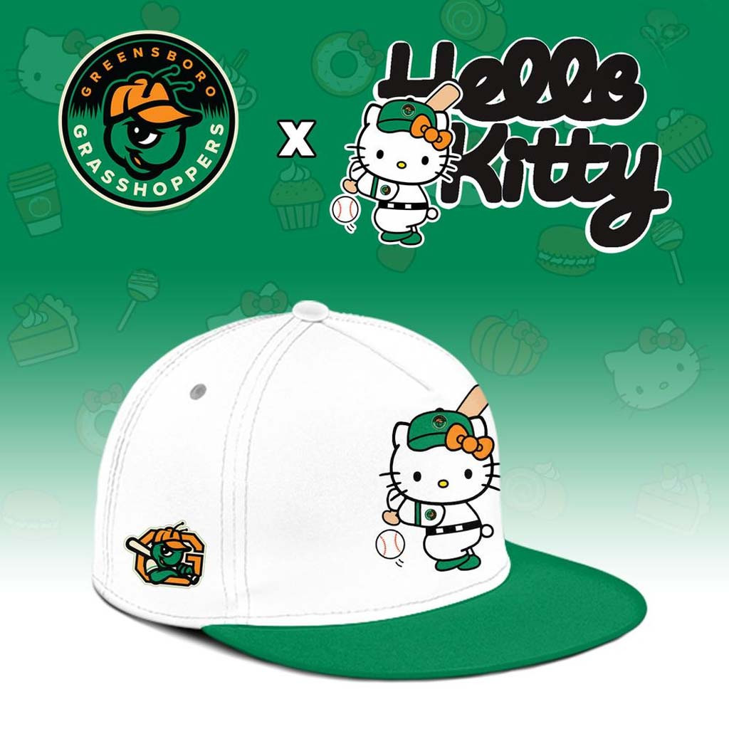 Greensboro Grasshoppers X Hello Kitty 2026 Snapback Hat Greensboro Grasshoppers Merch Fan Gifts - Kdjoy Greensboro Grasshoppers X Hello Kitty 2026 Snapback Hat Greensboro Grasshoppers Merch Fan Gifts - Kdjoy