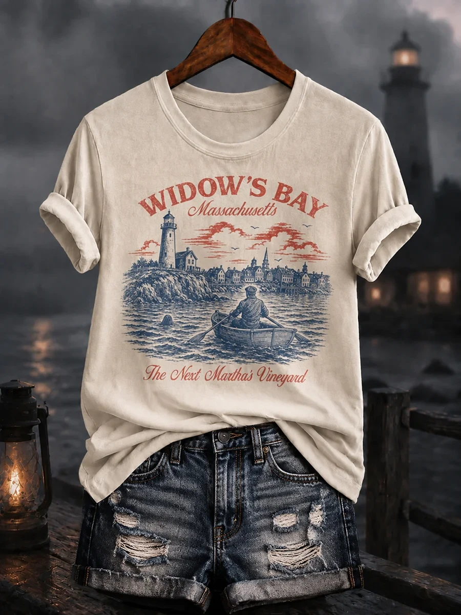Greetings From Widow's Bay Halloween Horror T-Shirt The Next Martha's Vineyard Shirt Gift - Kdjoy