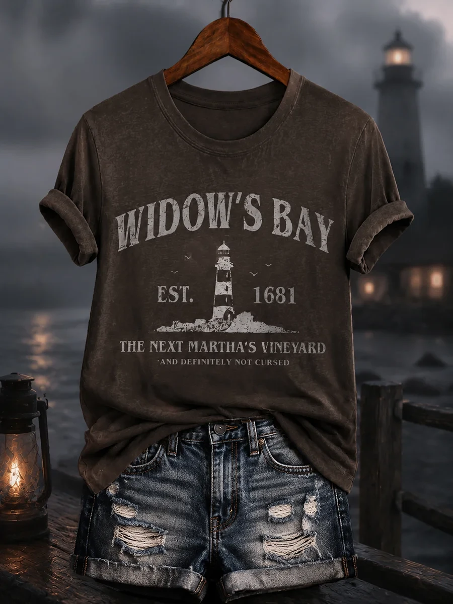 Greetings From Widow's Bay Halloween Horror T-Shirt Widow's Bay Merch Horror Fan Gifts - Kdjoy Greetings From Widow's Bay Halloween Horror T-Shirt Widow's Bay Merch Horror Fan Gifts - Kdjoy