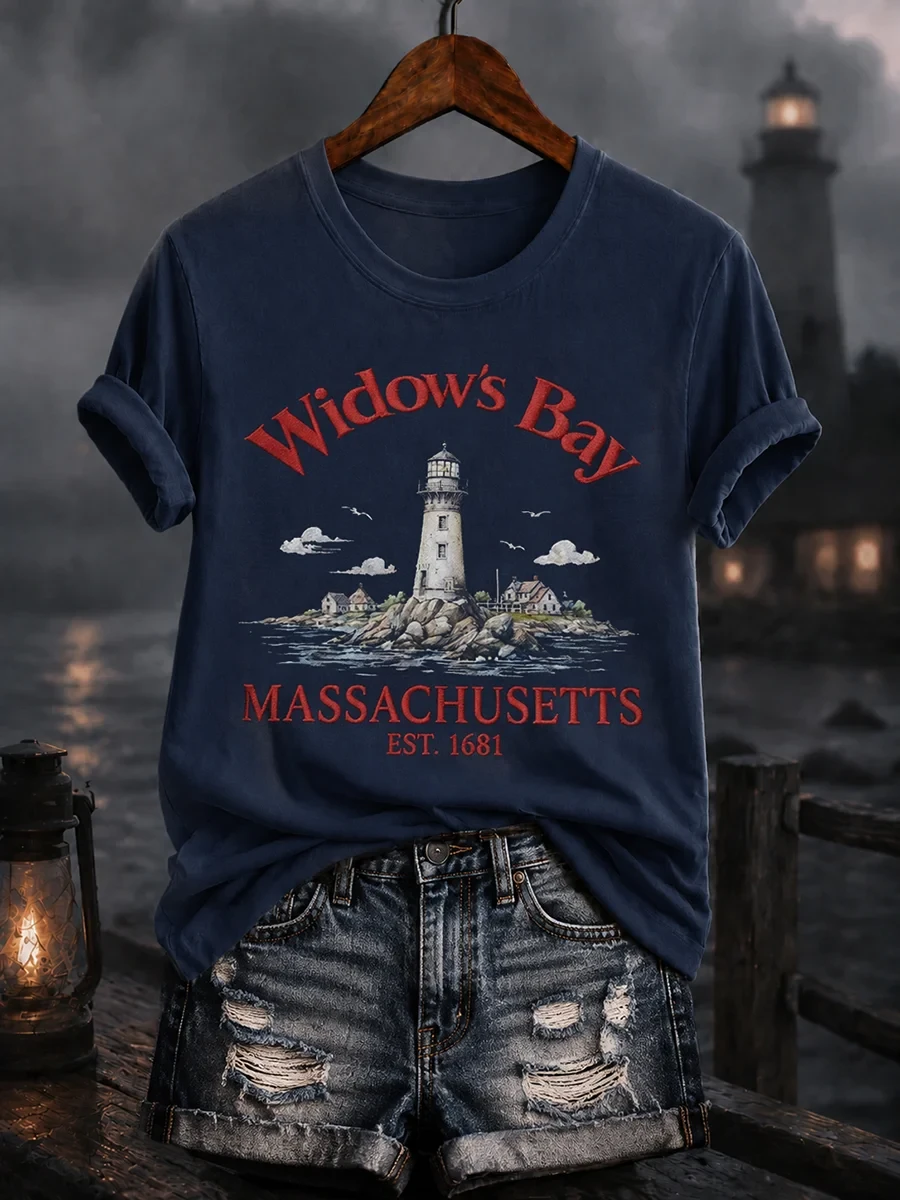 Greetings From Widow's Bay Halloween T-Shirt Widow's Bay Massachusetts Tee Horror Fan Gifts - Kdjoy Greetings From Widow's Bay Halloween T-Shirt Widow's Bay Massachusetts Tee Horror Fan Gifts - Kdjoy