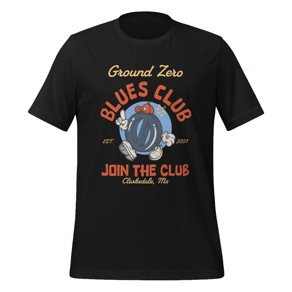 Ground Zero Blues Club Merch 2026 Ground Zero Tune T-Shirt Black Gift Ideas for Friends