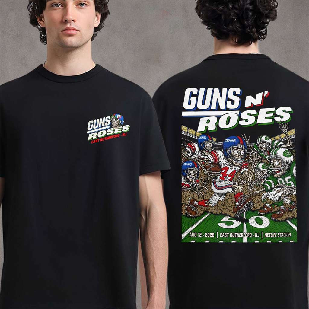Guns N Roses East Rutherford NJ 2026 Event T-Shirt Guns N Roses Merch Rock Fan Gifts - Kdjoy