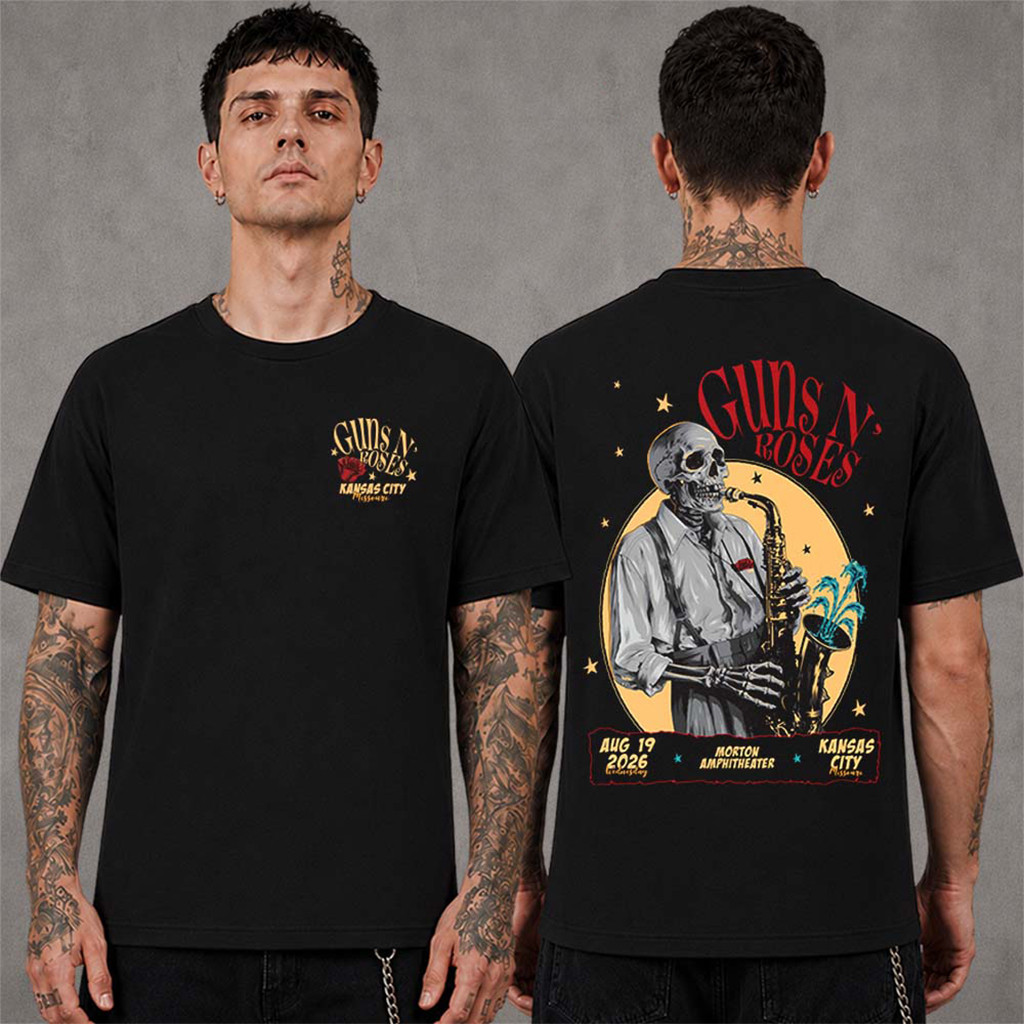 Guns N Roses Kansas City 2026 City T-Shirt Guns N Roses Merch Birthday Gifts For Music Lovers - Kdjoy Guns N Roses Kansas City 2026 City T-Shirt Guns N Roses Merch Birthday Gifts For Music Lovers - Kdjoy