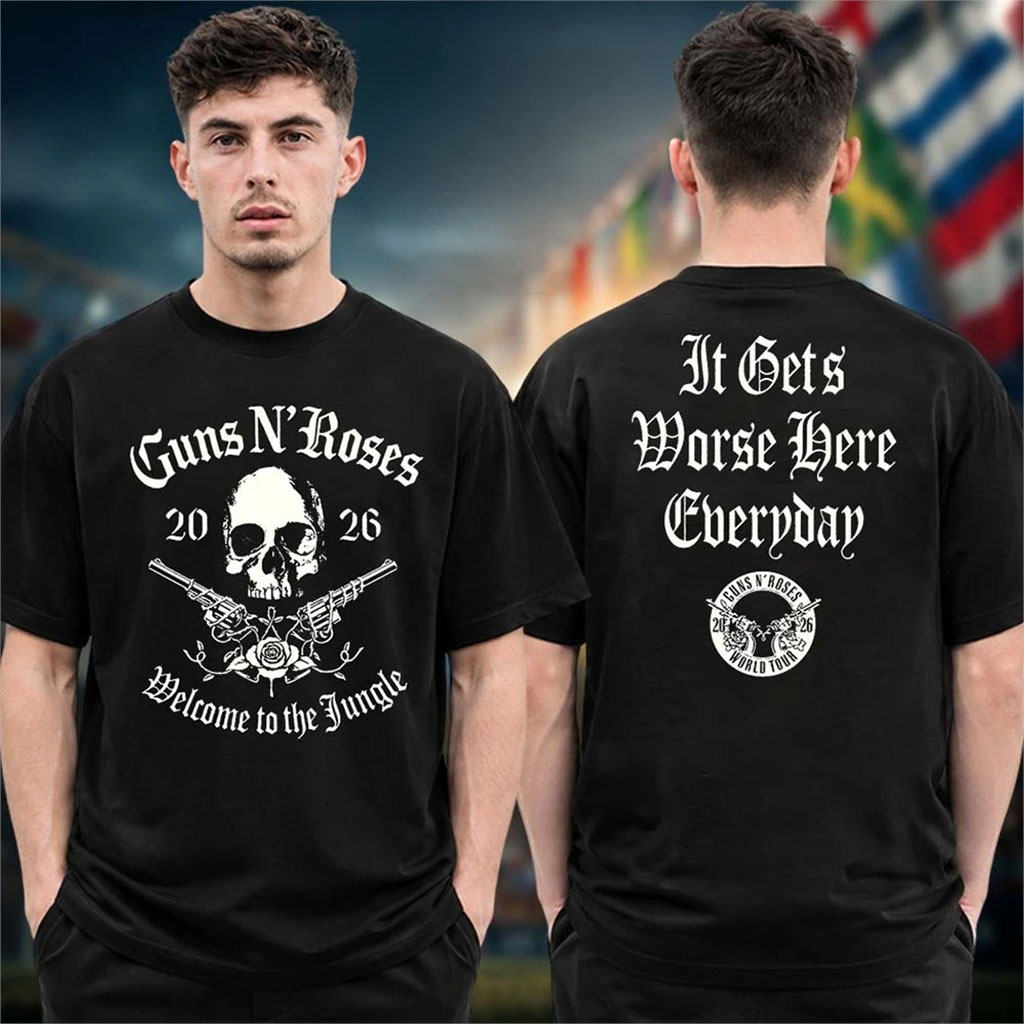 Guns N Roses Merch World Tour 2026 US Tour Welcome To The Jungle T-Shirt Gift For Rock Fans - Kdjoy
