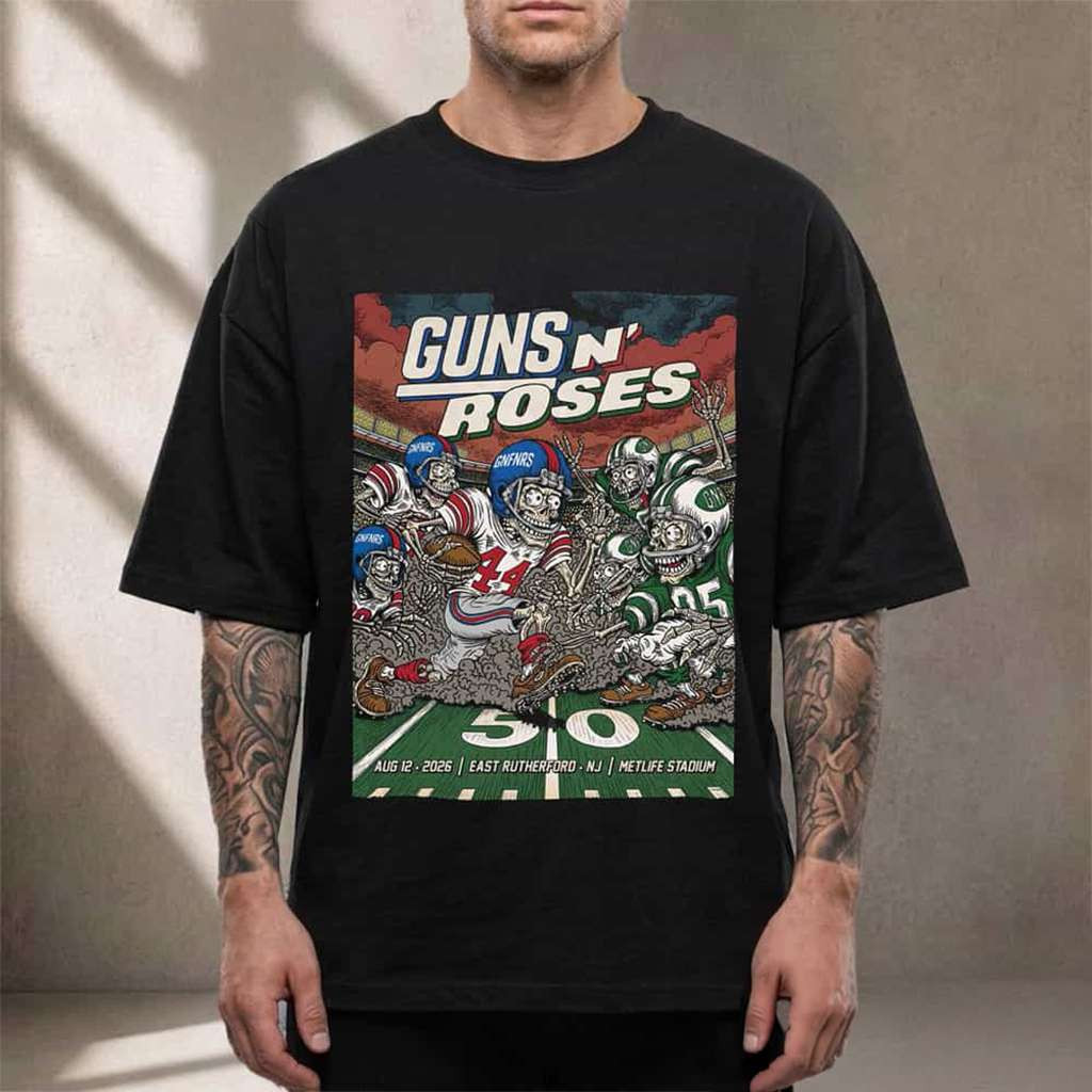 Guns N Roses MetLife At MetLife Stadium 2026 T-Shirt Guns N Roses Merch Gifts For Fans - Kdjoy