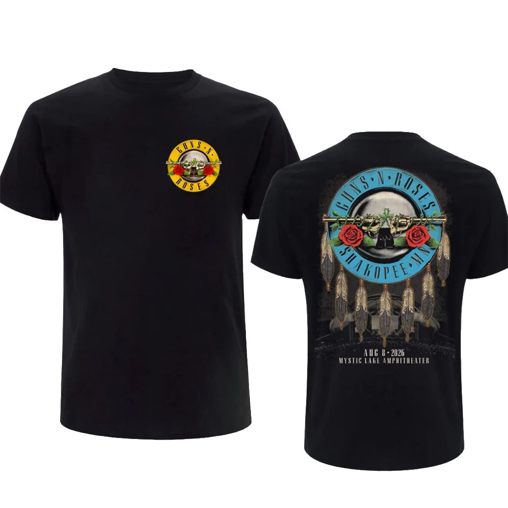 Guns N Roses Mystic Lake Amphitheater 2026 Shakopee MN Poster T-Shirt GNR Merch Fan Gifts - Kdjoy
