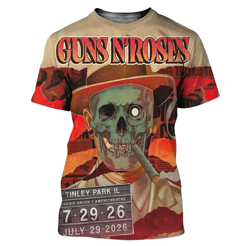 Guns N Roses Tinley Park IL 2026 Event Poster Guns N Roses Merch Best Gifts For Music Lovers - Kdjoy Guns N Roses Tinley Park IL 2026 Event Poster Guns N Roses Merch Best Gifts For Music Lovers - Kdjoy