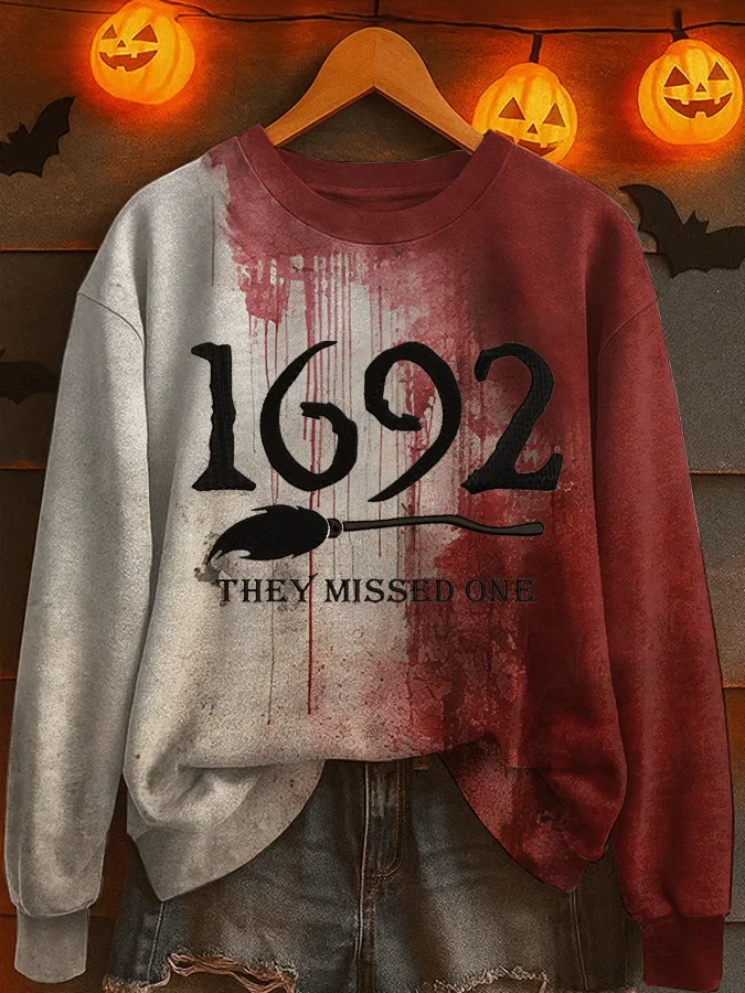 Halloween 1692 They Missed One Sweatshirt Halloween Clothes Womens Gift For Season - Kdjoy Halloween 1692 They Missed One Sweatshirt Halloween Clothes Womens Gift For Season - Kdjoy