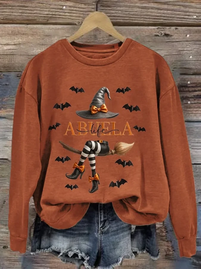 Halloween Grandma Life Witch Sweatshirt Halloween Clothing Gift For Girls - Kdjoy
