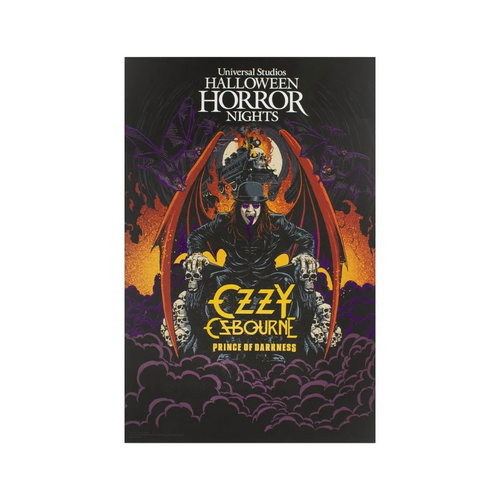 Halloween Horror Nights Merch 2026 Ozzy Osbourne Poster Prince Of Darkness Poster Wall Decor - Kdjoy