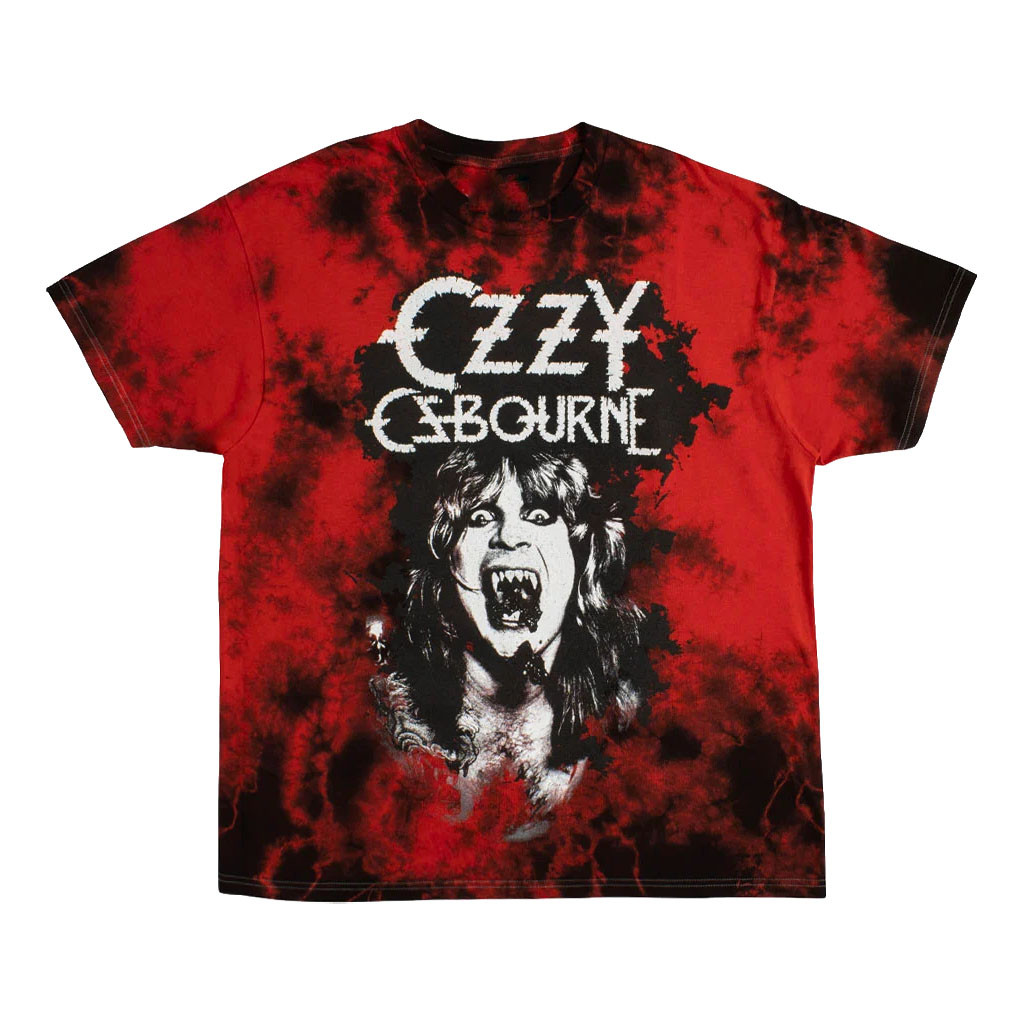 Halloween Horror Nights Merch 2026 Ozzy Osbourne Tie Dye T-Shirt HHN Merch Gift For Fans - Kdjoy