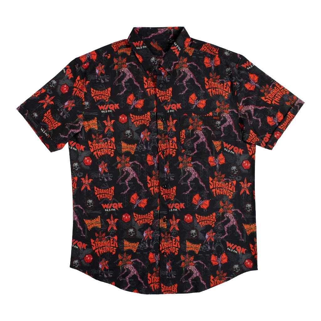 Halloween Horror Nights Merch 2026 RSVLT Stranger Things 5 Hawaiian Shirt Gift For Horror Fans - Kdjoy