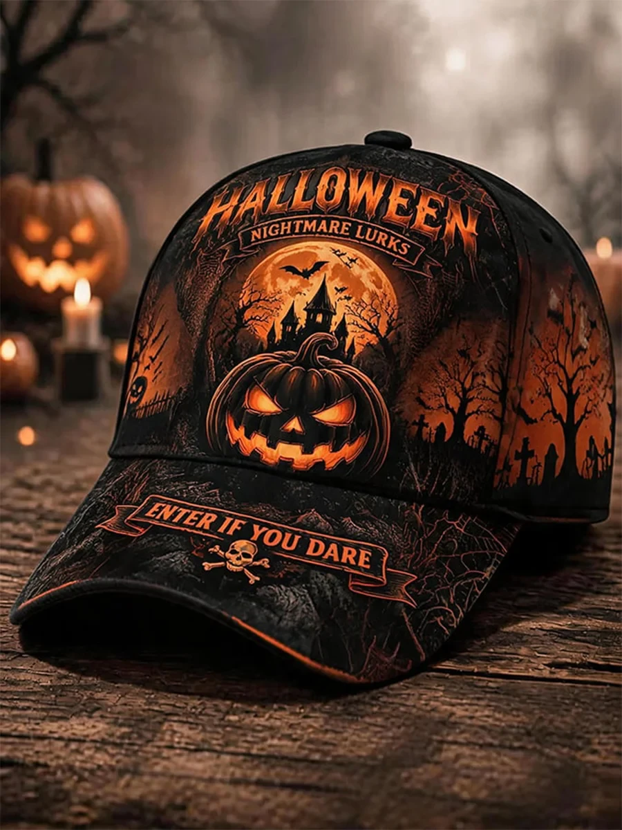 Halloween Nightmare Lurks Enter If You Dare Spooky Hat Halloween Cap Best Halloween Ideas - Kdjoy