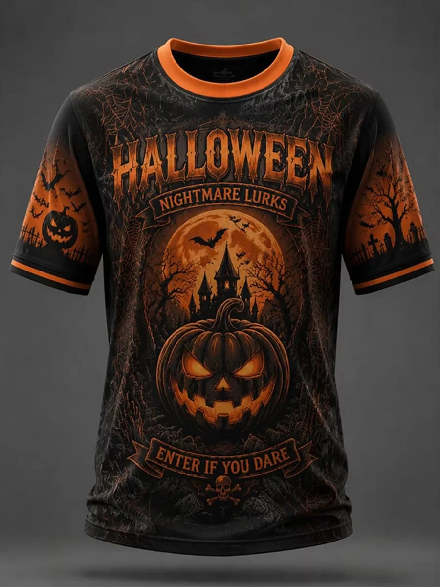 Halloween Nightmare Lurks Enter If You Dare T-Shirt Jack-O'-Lantern Shirt Halloween Gifts - Kdjoy Halloween Nightmare Lurks Enter If You Dare T-Shirt Jack-O'-Lantern Shirt Halloween Gifts - Kdjoy
