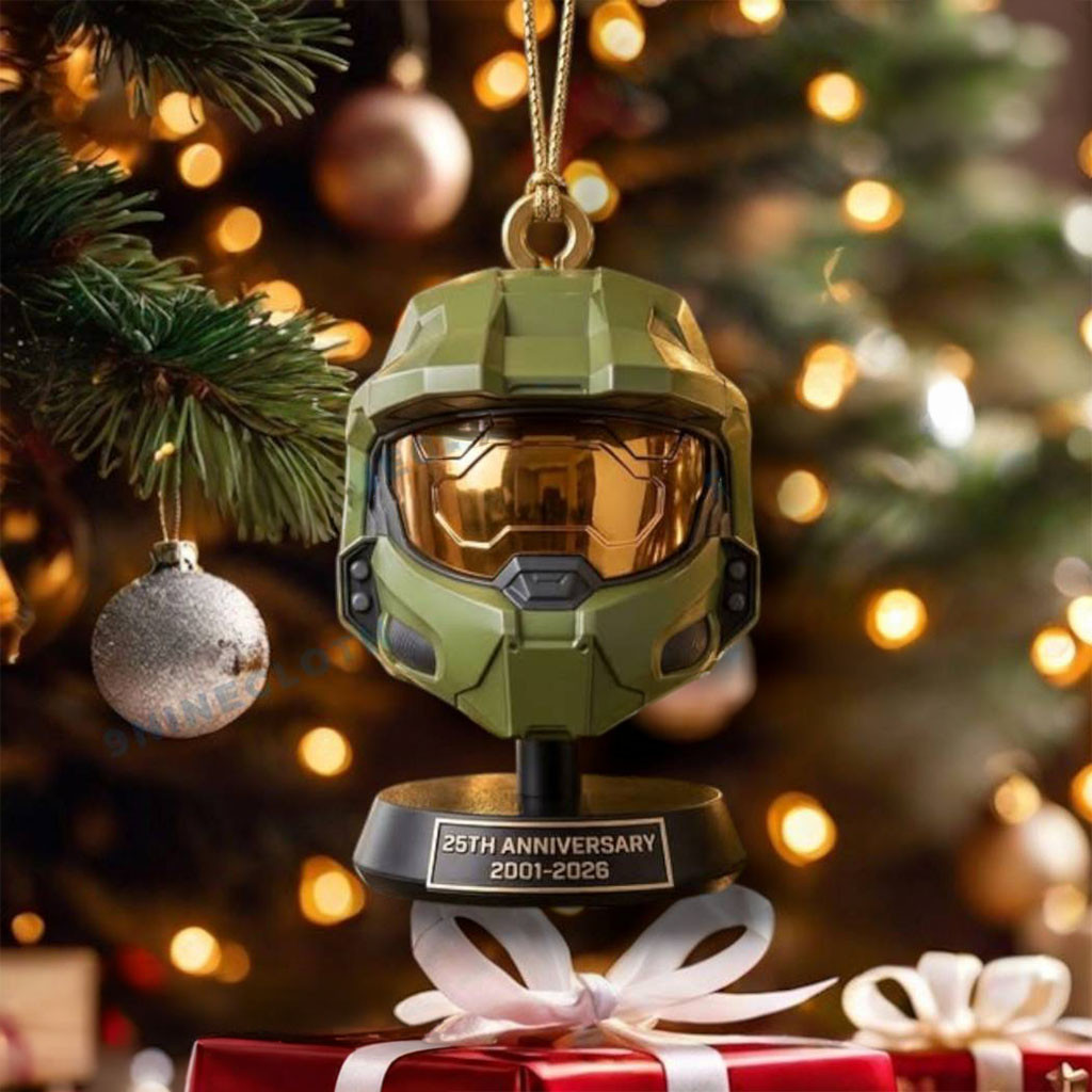 Halo Master Chief Helmet 25th Anniversary Ornaments Halo Christmas Ornament Game Lover Gifts - Kdjoy