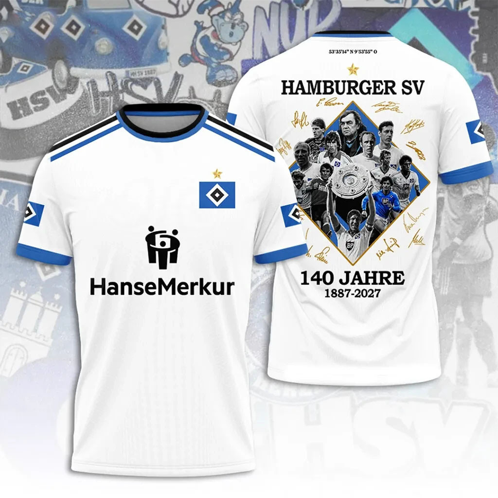 Hamburger SV 140th Anniversary Shirt Hamburger SV Merch Gifts For Football Fan - Kdjoy