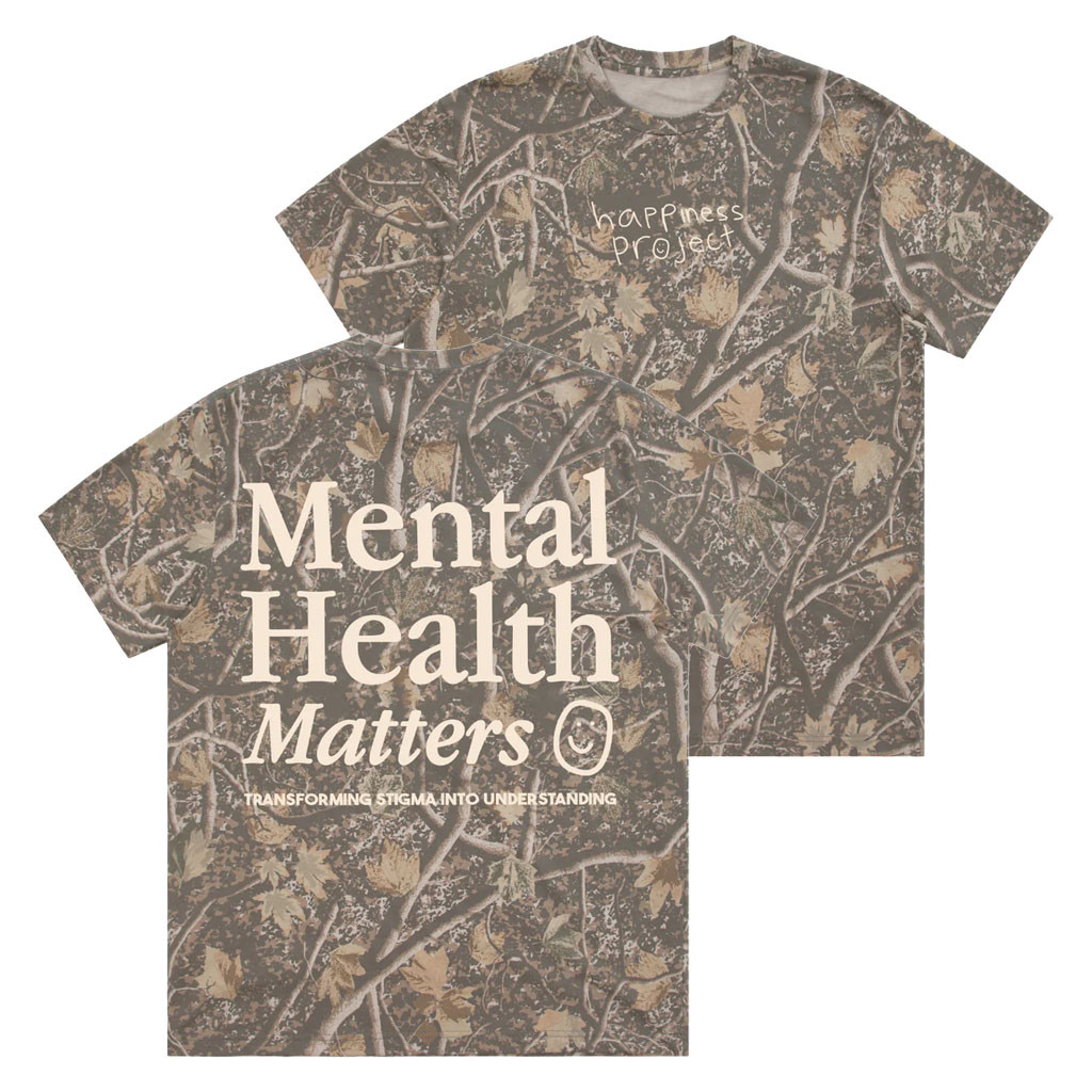 Happiness Project Merch 2026 Mental Health Matters T-Shirt Camo Positive Gift Ideas - Kdjoy Happiness Project Merch 2026 Mental Health Matters T-Shirt Camo Positive Gift Ideas - Kdjoy