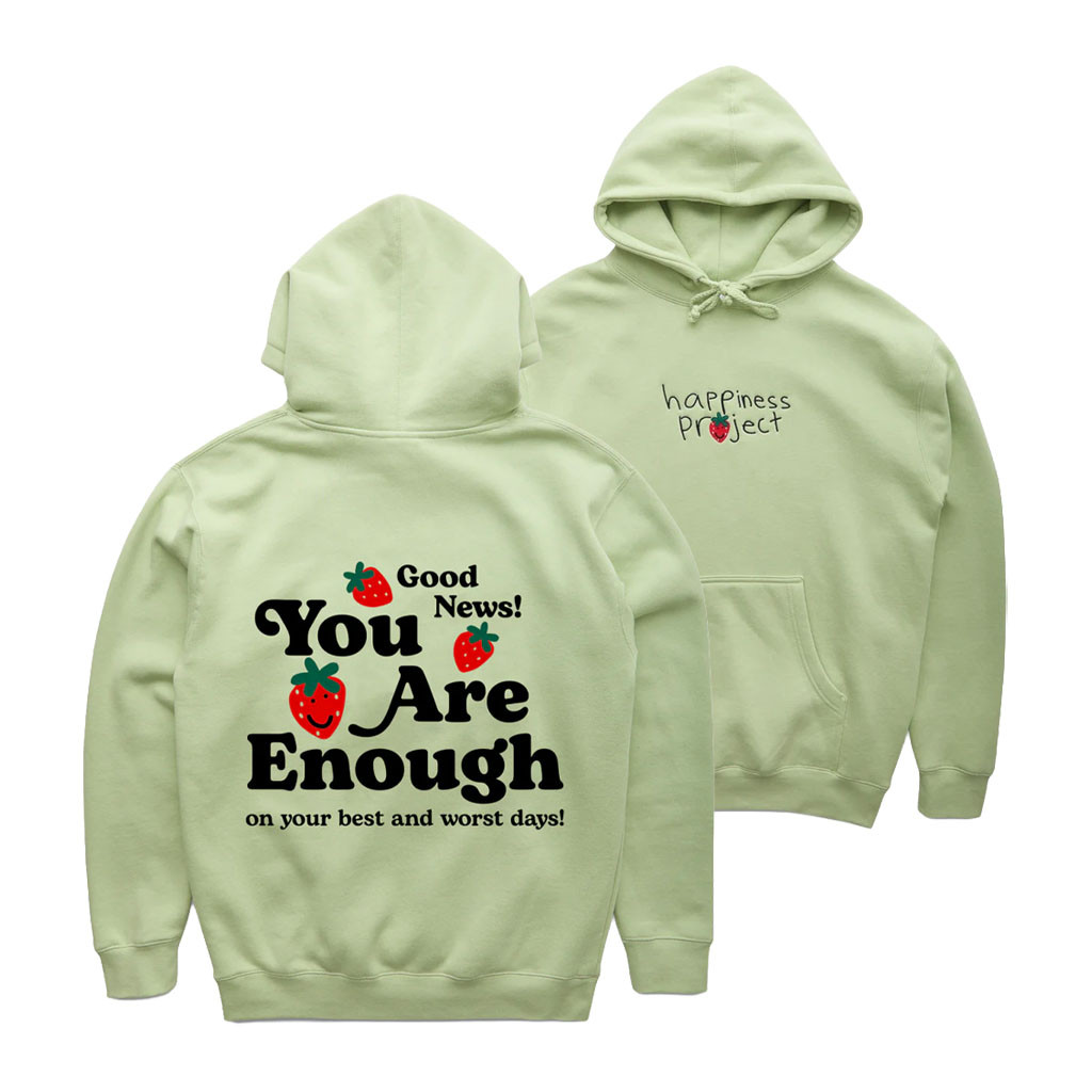 Happiness Project Merch 2026 You Are Enough Hoodie Mental Health Gifts For Friends - Kdjoy
