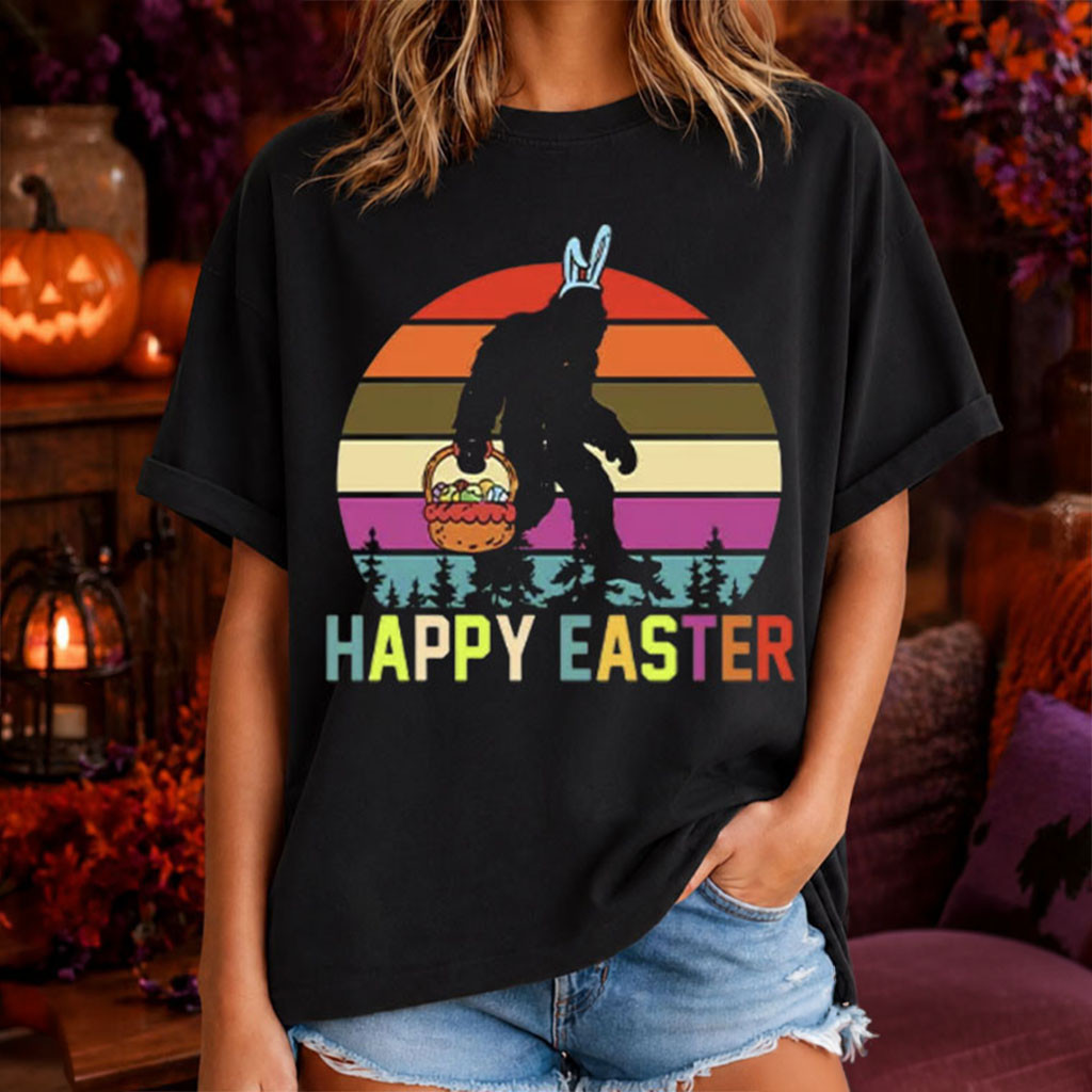 Happy Easter Bunny Gorilla Funny T-Shirt Easter Apparel Gifts For Friends - Kdjoy Happy Easter Bunny Gorilla Funny T-Shirt Easter Apparel Gifts For Friends - Kdjoy
