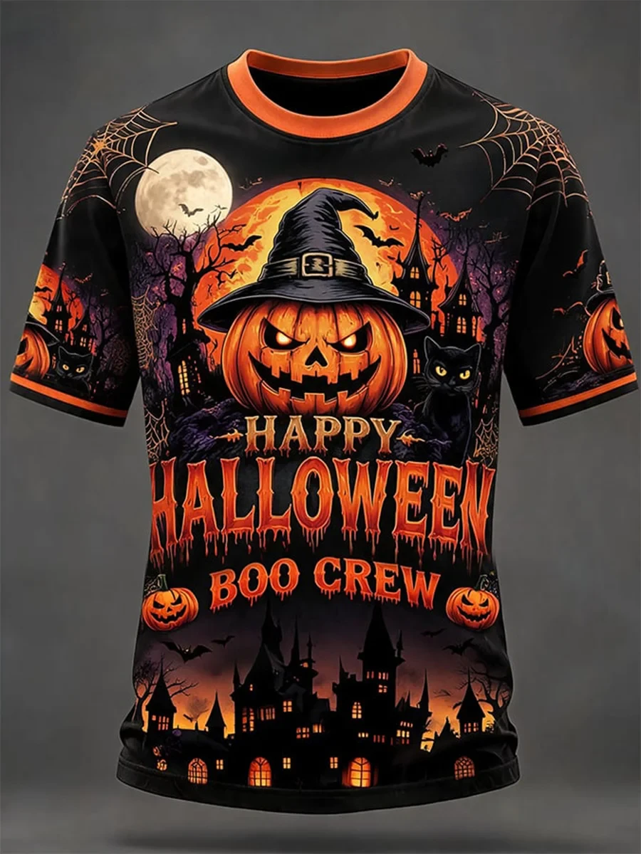 Happy Halloween Boo Crew T-Shirt Jack-O'-Lantern Shirt Halloween Present - Kdjoy