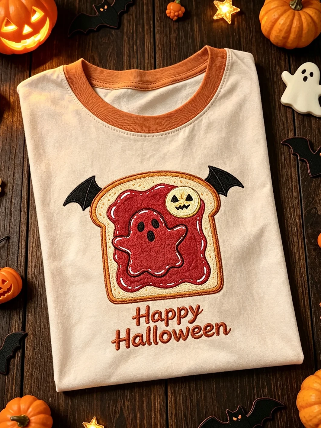 Happy Halloween T-Shirt Halloween Spooky Merch Halloween Clothing Gifts - Kdjoy Happy Halloween T-Shirt Halloween Spooky Merch Halloween Clothing Gifts - Kdjoy