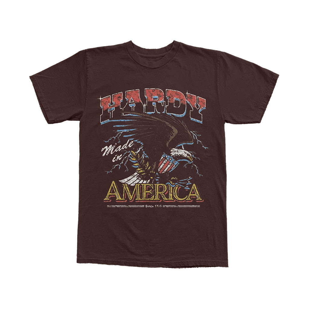 Hardy Merch 2026 Americana T-Shirt Bald Eagle Shirt Gifts For Music Lovers - Kdjoy