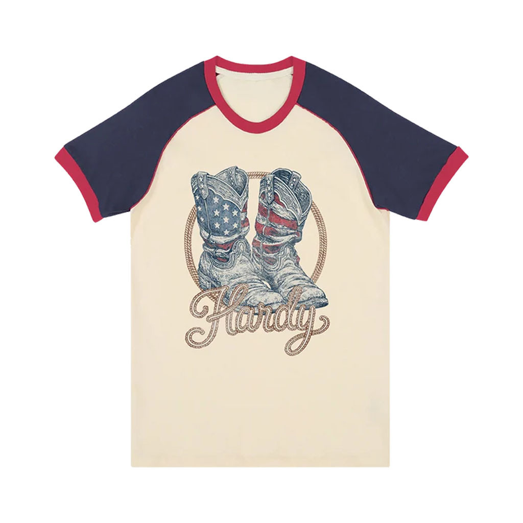 Hardy Merch 2026 Boots Americana Ringer Shirt Gift Ideas For Music Lovers - Kdjoy