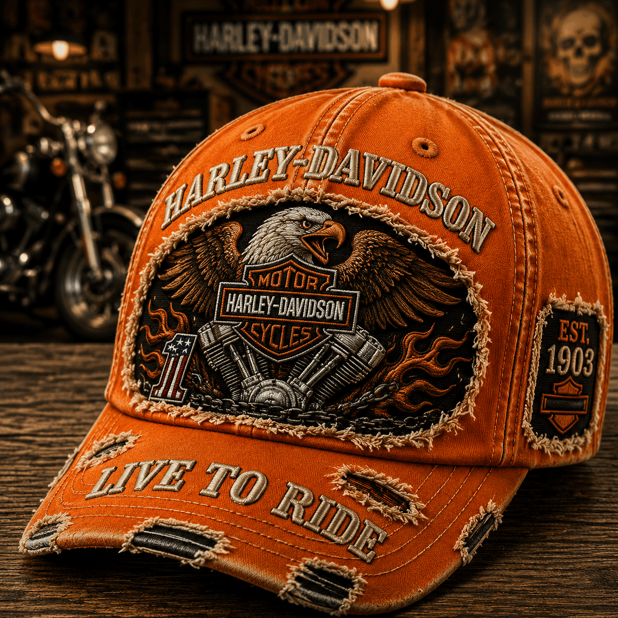 Harley Davidson Merch Eagle Hat Live To Ride Hat Motorcycles Lover Gear Gift For Brothers - Kdjoy Harley Davidson Merch Eagle Hat Live To Ride Hat Motorcycles Lover Gear Gift For Brothers - Kdjoy
