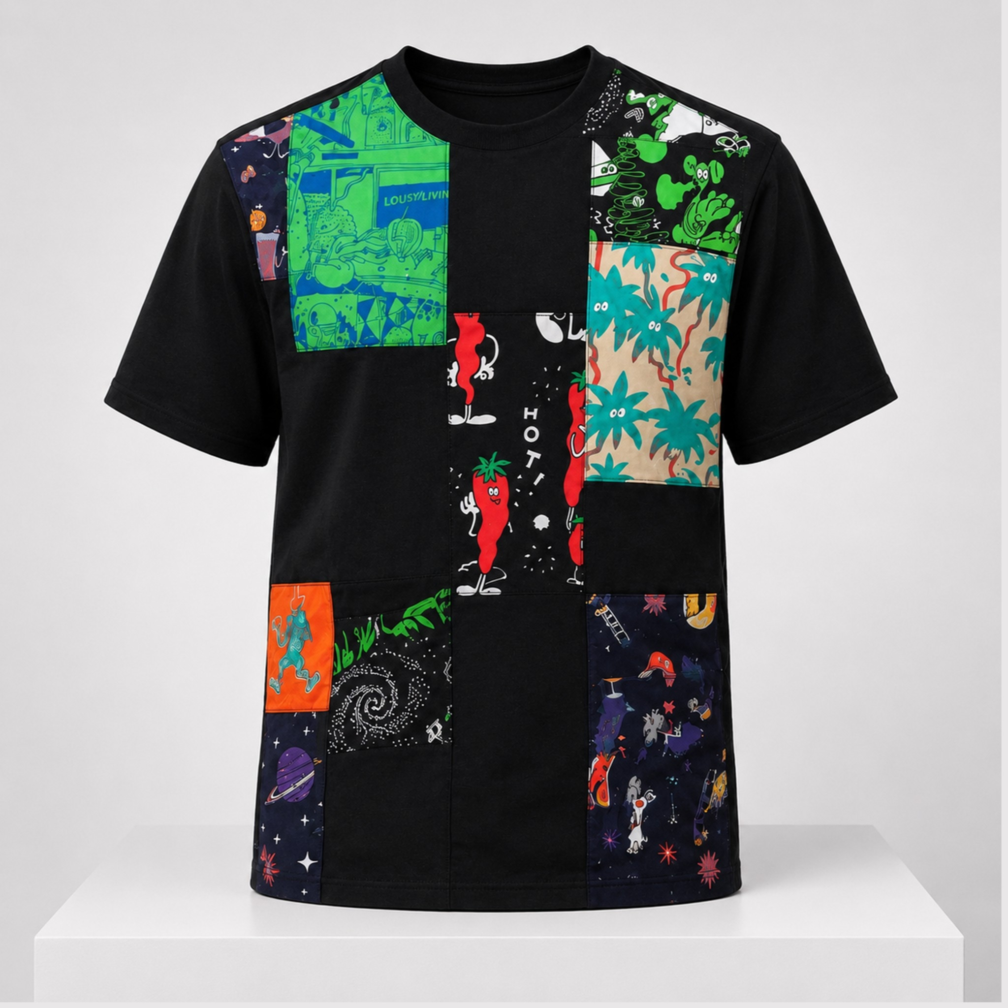 Harrison Barnes Junya Watanabe Lousy Livin Patchwork Shirt Gift Ideas For Him - Kdjoy Harrison Barnes Junya Watanabe Lousy Livin Patchwork Shirt Gift Ideas For Him - Kdjoy