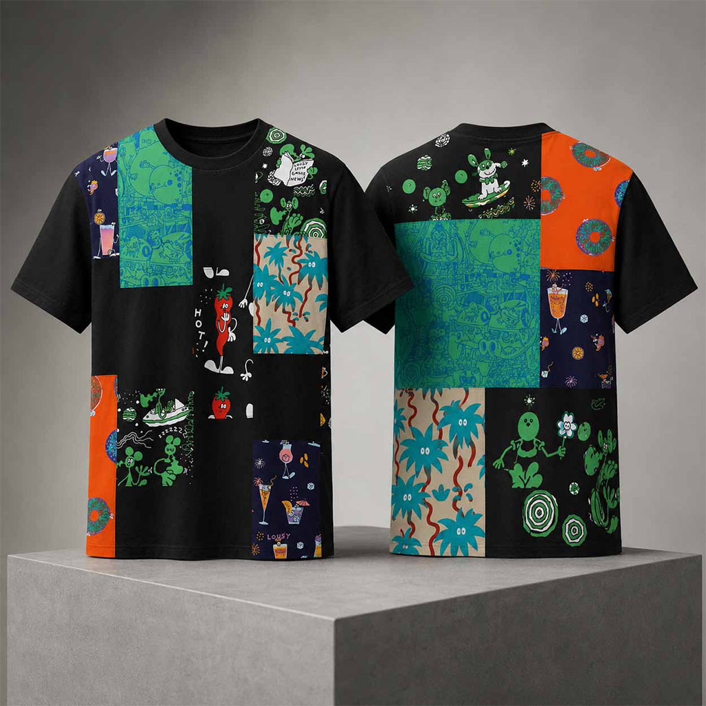 Harrison Barnes Junya Watanabe x Lousy Livin Patchwork Shirt Harrison Barnes Merch Fan Gear