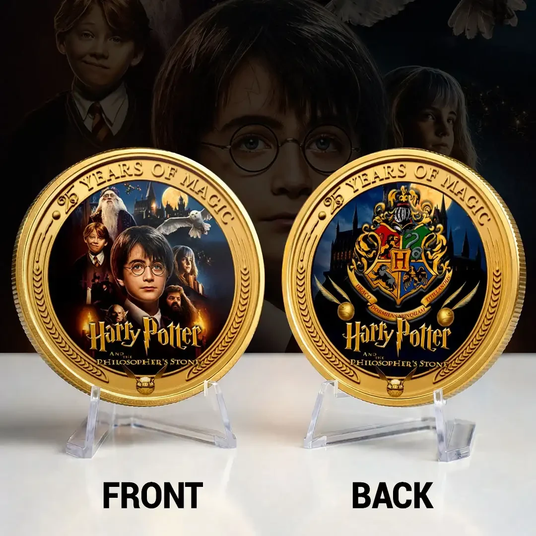 Harry Potter 25 Years Of Magic Commemorative Coin 2026 Harry Potter Merch Gifts For Movie Fan - Kdjoy