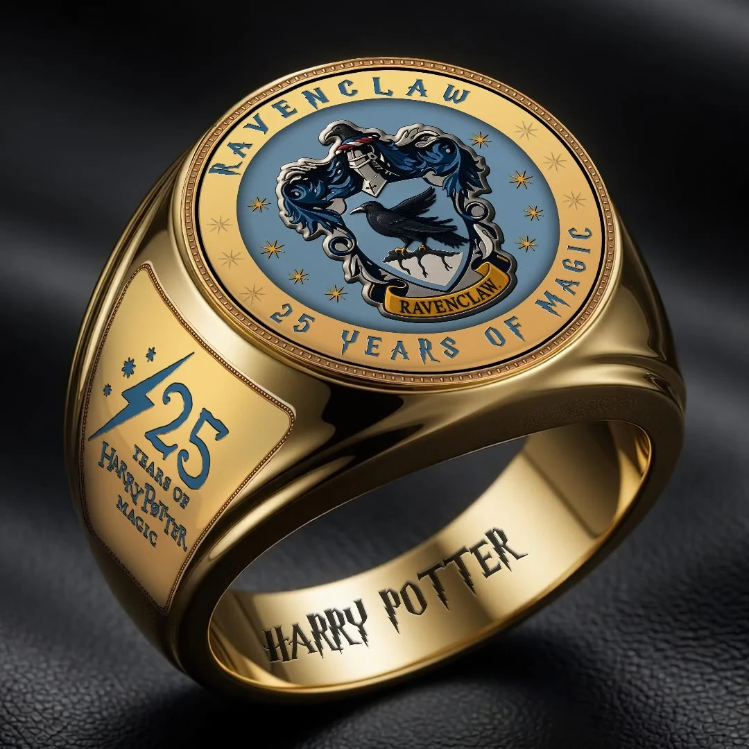 Harry Potter 25 Years Of Magic Merch Ravenclaw Ring Harry Potter Merch Movie Lover Gifts - Kdjoy