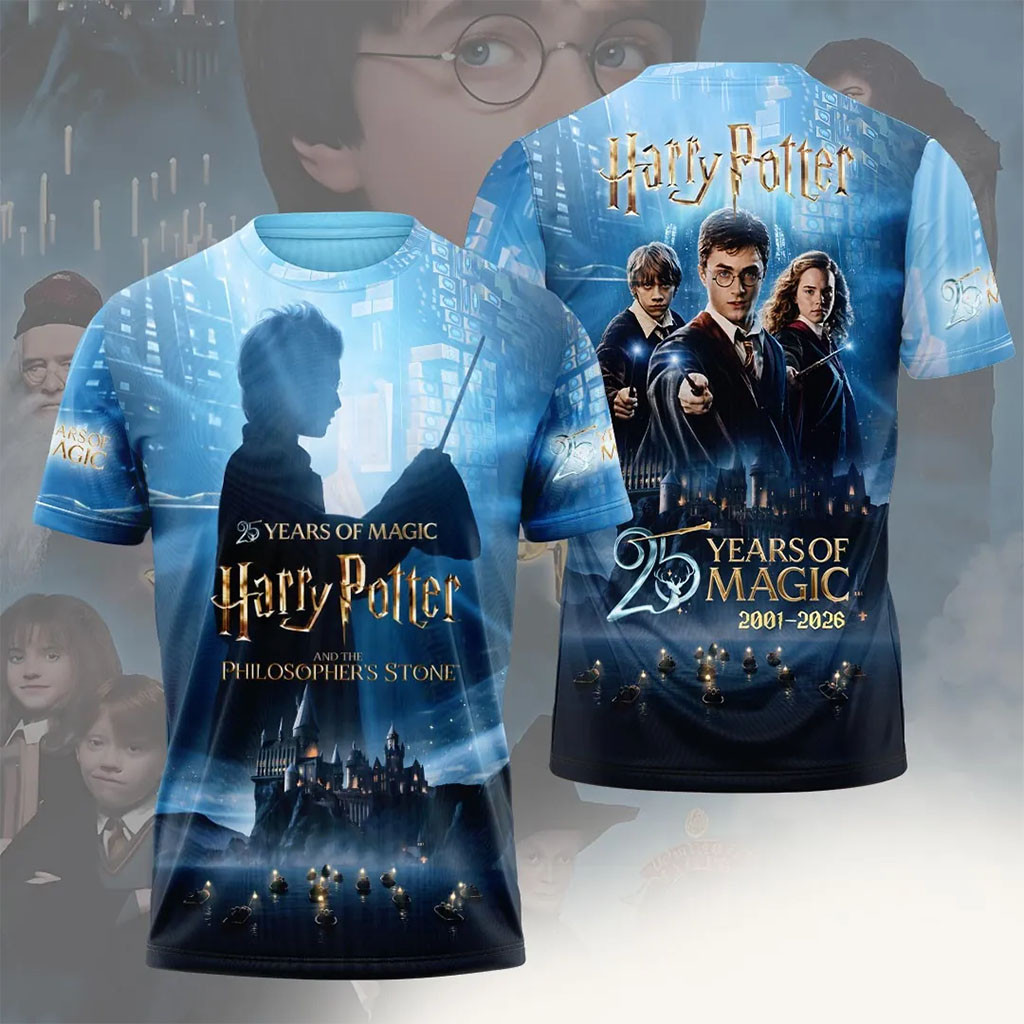 Harry Potter 25 Years Of Magic T-Shirt Hogwarts Wizarding World Shirt Gifts For BFF - Kdjoy Harry Potter 25 Years Of Magic T-Shirt Hogwarts Wizarding World Shirt Gifts For BFF - Kdjoy