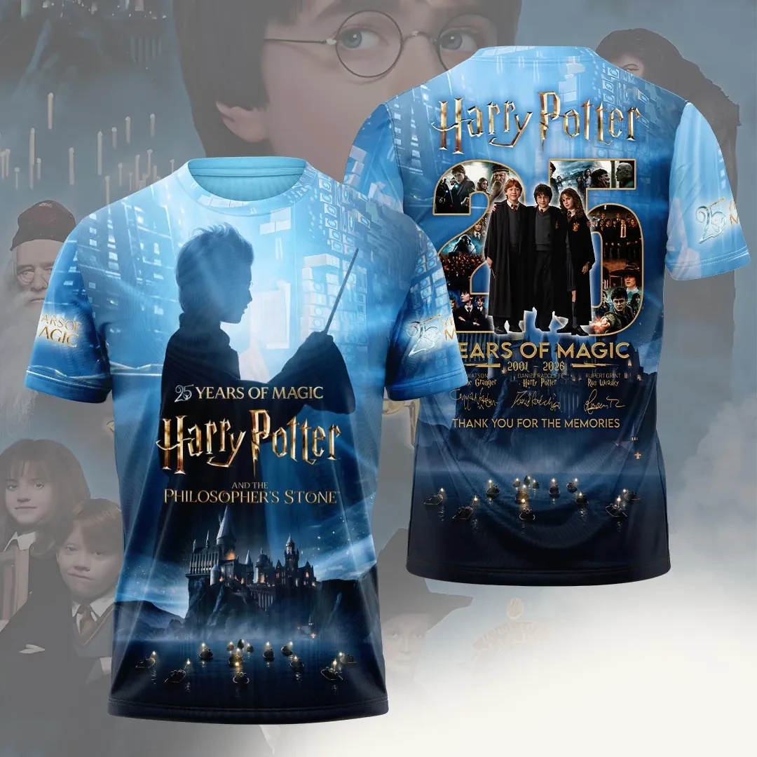 Harry Potter 25 Years Of Magic T-Shirt Signed Harry Potter Merch Thank You For The Memories Tee - Kdjoy