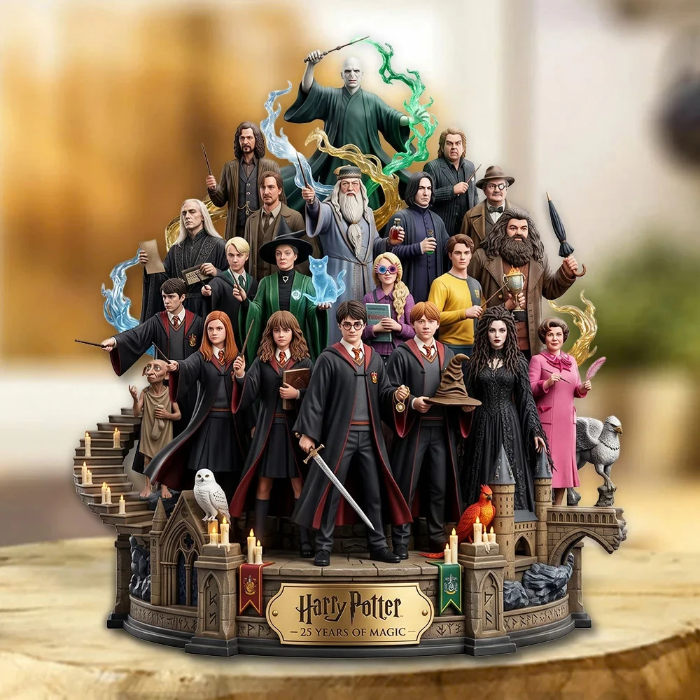 Harry Potter 25th Anniversary Acrylic Plaque Harry Potter Merch Home Decor Gift For Son - Kdjoy