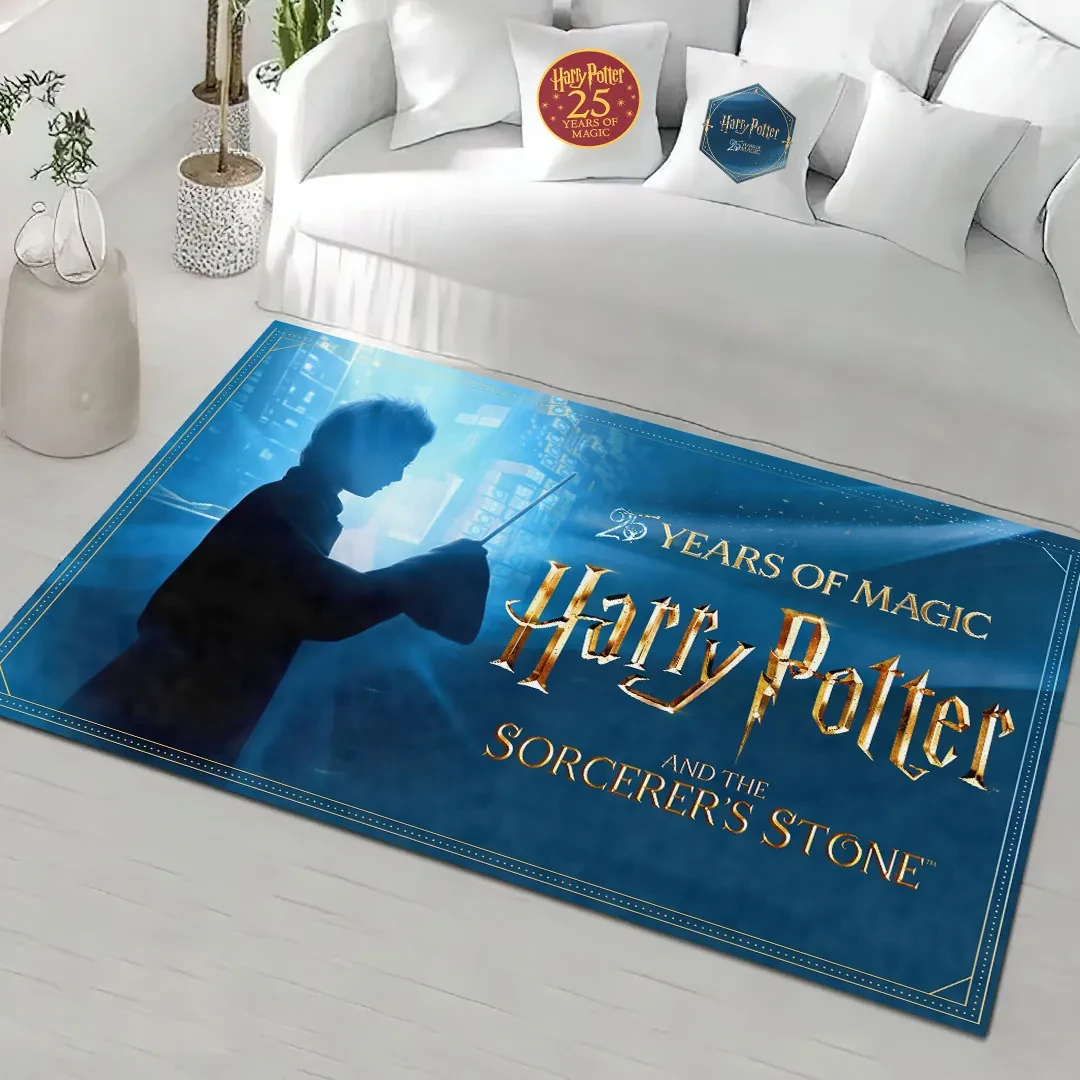Harry Potter 25th Anniversary Area Rug Living Room Decor Harry Potter Merch Fan Gifts - Kdjoy