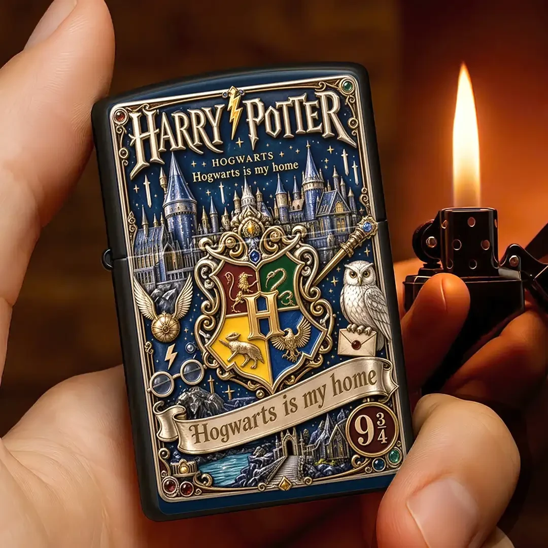 Harry Potter 25th Anniversary Lighter Case Hogwarts Is My Home Harry Potter Merch Him Gifts - Kdjoy