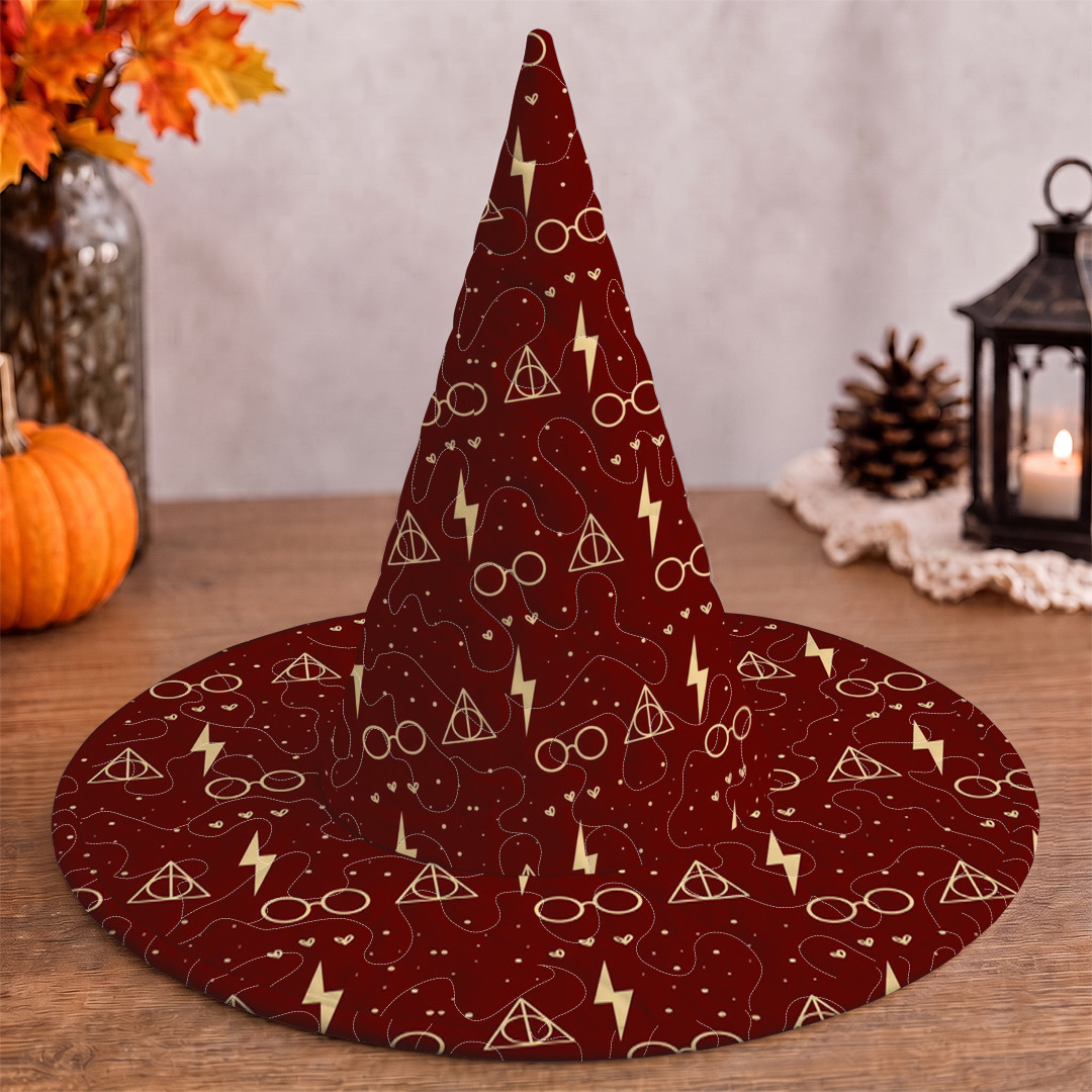 Harry Potter 25th Anniversary Quilted Witch Hat Harry Potter Merch Halloween Gift Ideas - Kdjoy Harry Potter 25th Anniversary Quilted Witch Hat Harry Potter Merch Halloween Gift Ideas - Kdjoy
